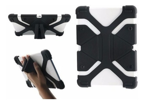 Funda Universal Tableta 7 Y 8 Pulgadas Uso Rudo Niños Color Negro