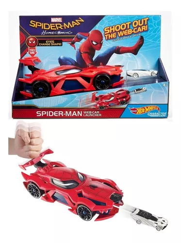 Hot Wheels Marvel Spider-Man Web-Car Launcher 