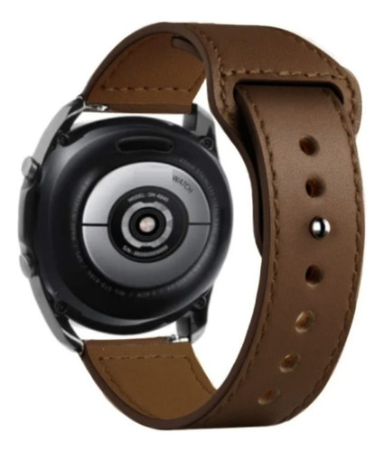 Pulseira 22mm Couro Natural Compatível Com Xiaomi Mibro X1 Cor Marrom