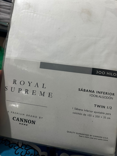 Sabana Bajera 1.5 (300 Hilos) Royal Supremw