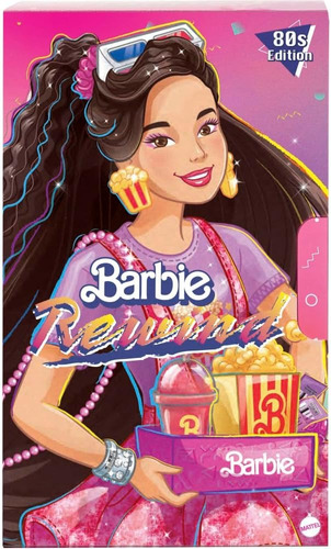 Barbie Rewind Edicion 80s Noche De Peliculas Accesorios