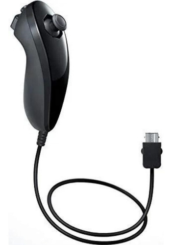 Controle joystick Nintendo Nunchuk para Nintendo Wii preto