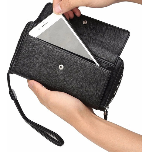 Cartera De Caballero Baellerry Billetera De Gran Capacidad
