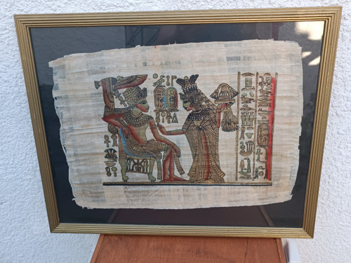 Cuadro Lamina Papiro Egipcio Original