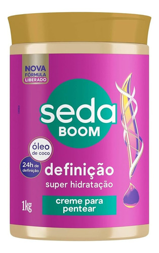 Creme Para Pentear Boom Definição Pote 1kg Seda