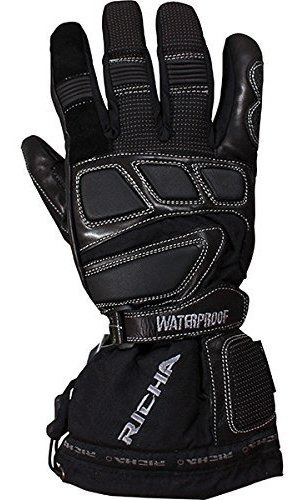 Guantes De Invierno De Cuero Impermeables Para Motocicleta C