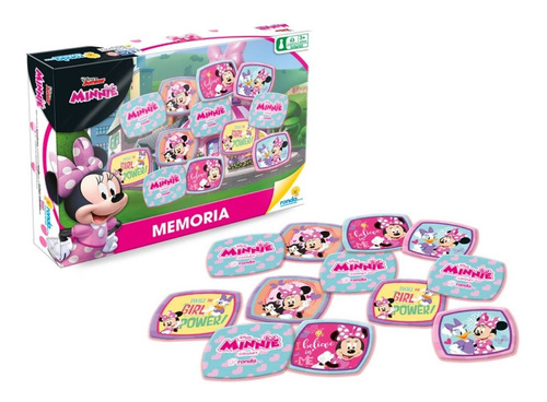Juego De Memoria Para Niños Minnie Mouse Ronda