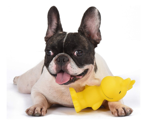 Juguete Chirriante De Vinilo Charlie Brown Para Perros Amarillo Diseño