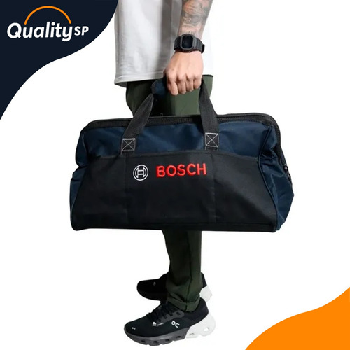 Furadeira Bosch 550w Azul 220v + Bolsa De Ferramentas 15kg