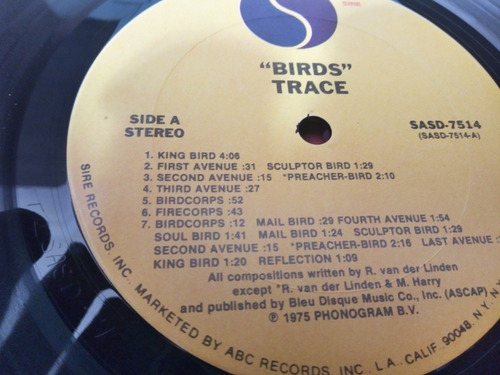 Trace Birds Vinilo Rick Van Der Linden (Usado)