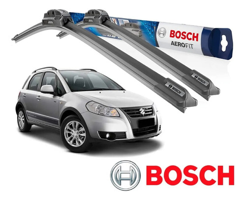 Jogo Palheta Silicone Suzuki Sx4 2010 Aerofit Bosch