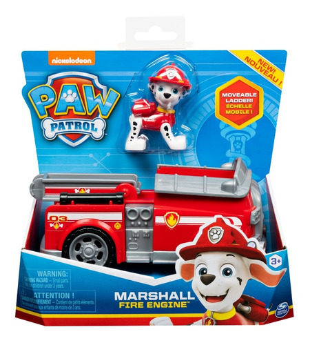 Auto Marshall Paw Patrol Y Su Figura Patrulla Canina 