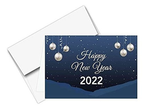 Tarjetas Y Sobres De Feliz Año Nuevo 2018: 25 Tarjetas Y 25 