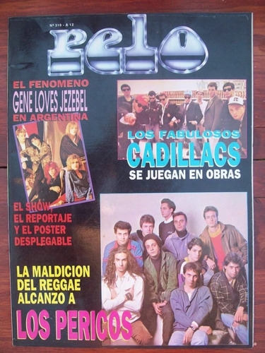 Revista Pelo 319 Gene Loves Jezebel Poster Cadillacs Pericos