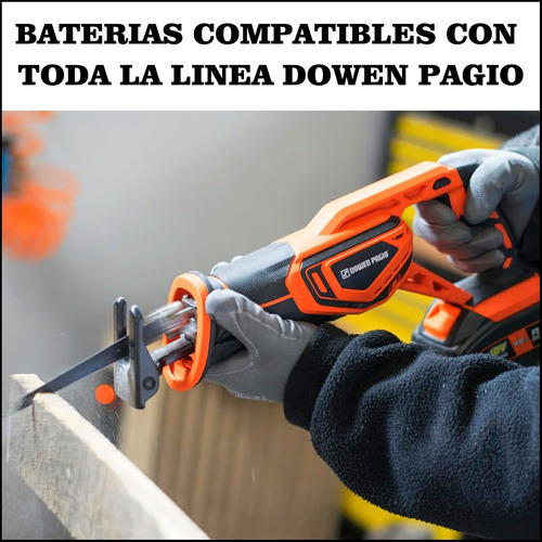 Imagen 5 de 10 de Sierra Sable Inalambrica Con Batería Recargable 18v Dowen