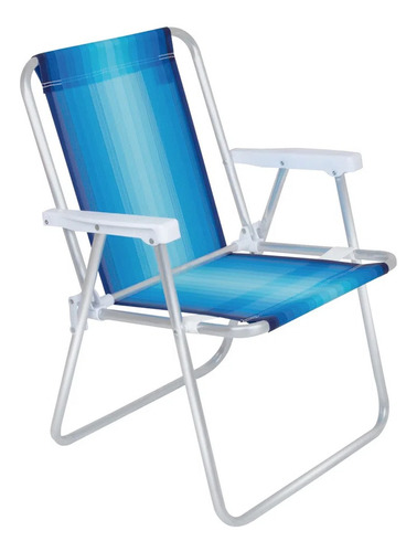 Imagen 1 de 7 de Sillon Playa Camping Pescador Aluminio Rafia Mor Cuotas