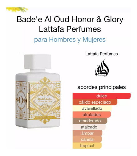 Perfume Aroma Arabe Fragancia Duradero Dulce Otoño Intenso