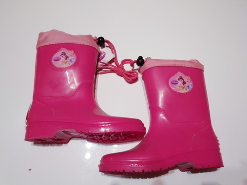 Botas Lluvia Niña Rosadas Priscesas Y Frutillitas Nuevas