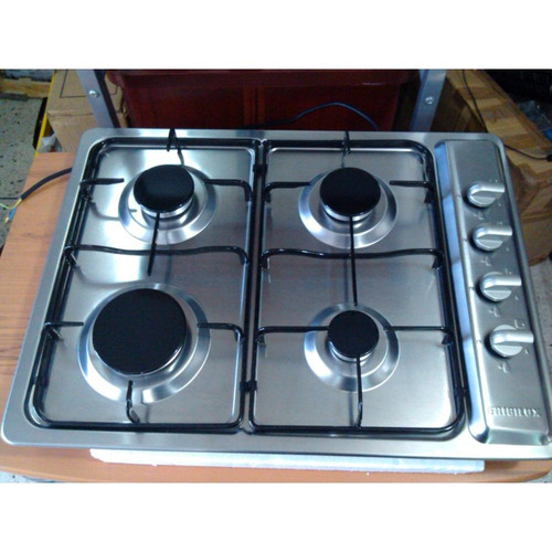 Cocina Tope Frigilux Gas Acero Inox 4 Hornillas