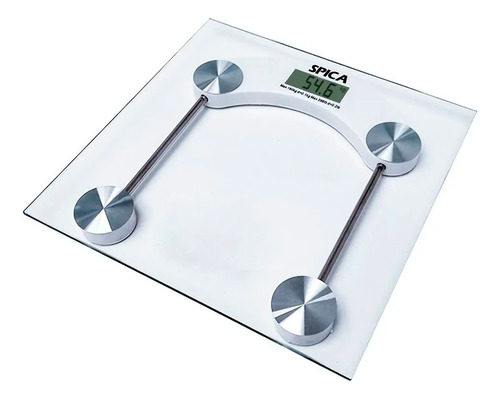 Balanza De Baño Spica Ba-100 Vidrio Digital 180kg Cuadrada