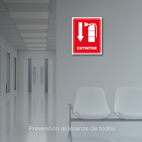 Señalamiento Letrero Extintor 20 X 25 Cm Esencial Extintor