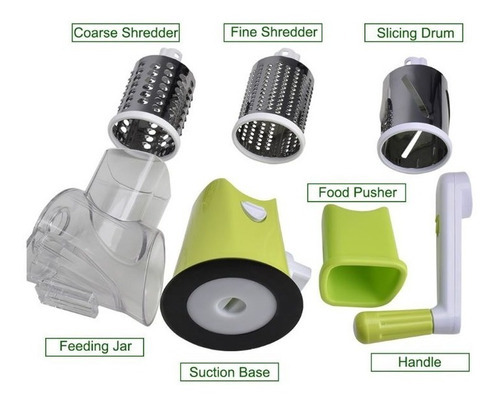 Rallador Verduras Rayador Molino Rallador Queso Manual Dicer