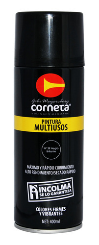 Spray Aeresol Esmalte Gris Alta Temperatura 400ml Corneta