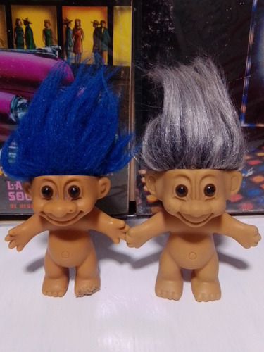 Figuras Trolls Marca Rush Vintage 90s 13cm 