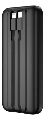 Power Bank Wiwu Carga Rápida 22.5w Doble Usb + Tipo C Negro