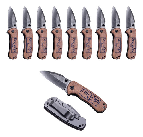 Kit 10 Canivete Texas Personalizado C/ Nome Ou Logo