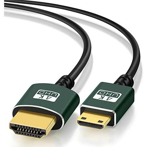 Thsucords Mini Hdmi Thin A Hdmi Cable 1ft, Ultra Delgado Y F