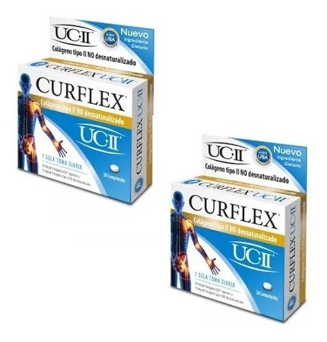 Curflex X 30 Compr Colágeno Tipo Ii Ucii X 2 Unidades