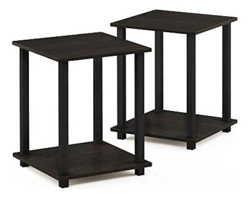 Furinno 12127exbk Simplistic End Table Espressoblack Juego D