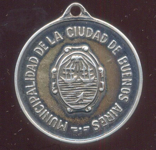 Medalla Centenario De La Fundacion De Belgrano 1855-1955