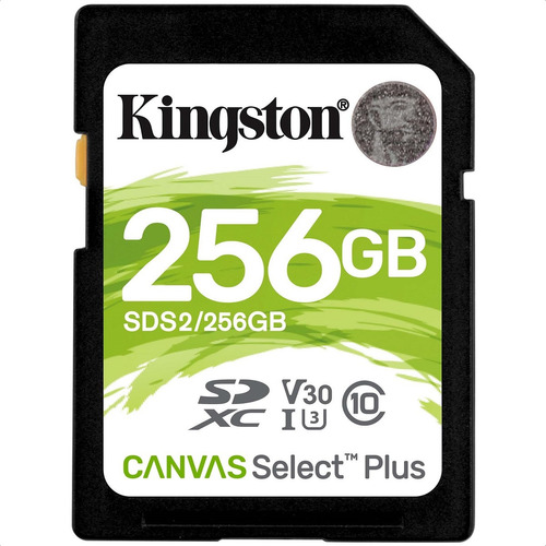 Memoria Sd 256gb Kingston Sdxc Clase 10 Canvas Select