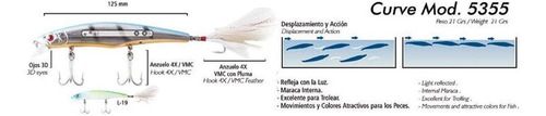 Señuelo Media Agua Curve Vense 12.5 Cm 21 Grs