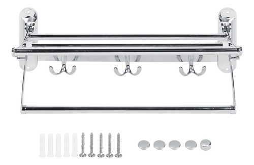Toallero De Baño De Pared, Plegable De Acero Inoxidable