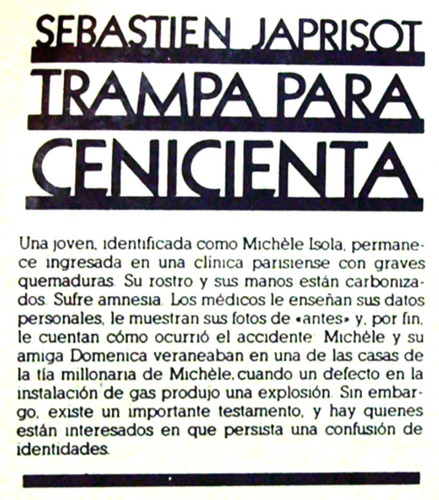 Trampa Para Cenicienta Sebastien Japrisot / N Pj Policial