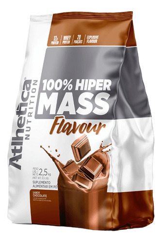 100% Hiper Mass 5.5 Libras Chocolate - Atlhetica