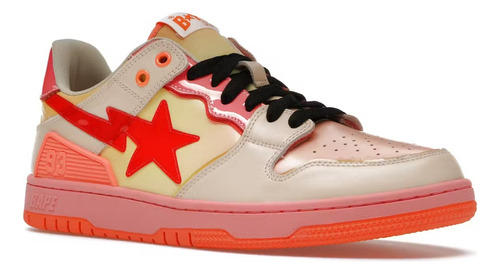 Sneakers A Bathing Ape Bape Sk8 Orange Yellow Red