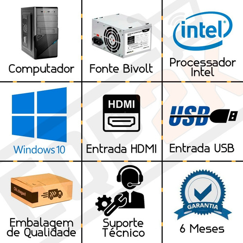 Computador Intel Core I7 Ssd 1tb / 16gb Memória Ram