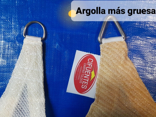 Imagen 3 de 4 de Toldo Vela 3x4 Quita Sol+ Kit De Instalación Hecho En Chile