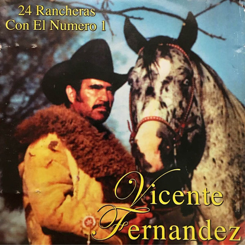 Cd Vicente Fernandez 24 Rancheras Con El Numero 1 Usado