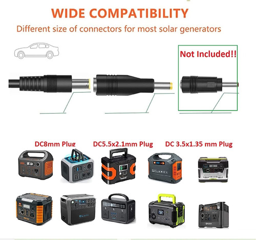 Solarenz 12 V Encendedor De Cigarrillos Todc8 Mm Conector Ca