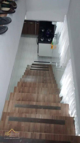 Imagem 13 de 14 de Casa Com 2 Dormitórios À Venda, 51 M² Por R$ 170.000,00 - Vila Sônia - Praia Grande/sp - Ca0854