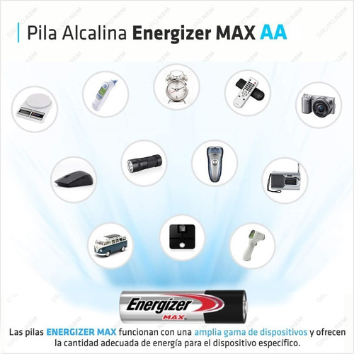 Imagen 4 de 10 de Pilas Aa Energizer Max Alcalina Pack 4 Unidades