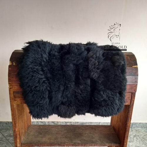 Pelego Carneiro Preto Montaria/decoração + Frete Grátis