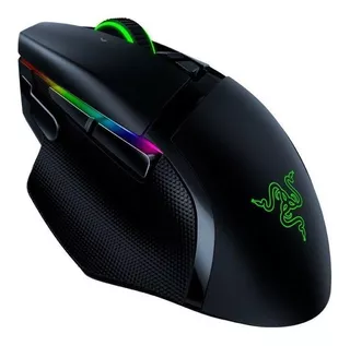 Mouse gamer de juego inalámbrico recargable Razer Basilisk Ultimate negro