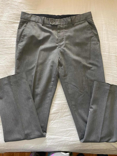 Pantalón Hombre Zara Talla 32 Gris. Usado.