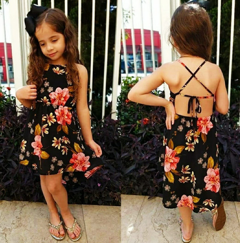 Imagem 4 de 8 de Vestido Infantil Mullet Sereia Tendência Roupa Moda Verão